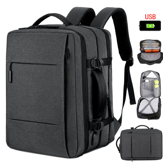 Premium Men's Backpack: Stylish, Spacious, with USB Charging and Laptop Compartment – Ideal for Business and Travel